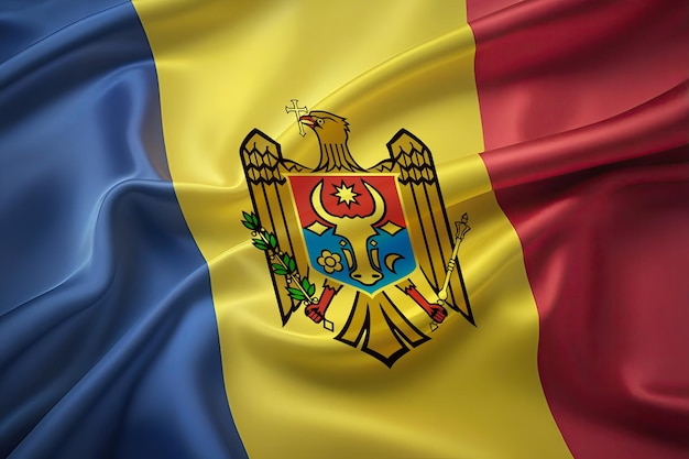 moldovan flag for national Day or Independence Day of moldova