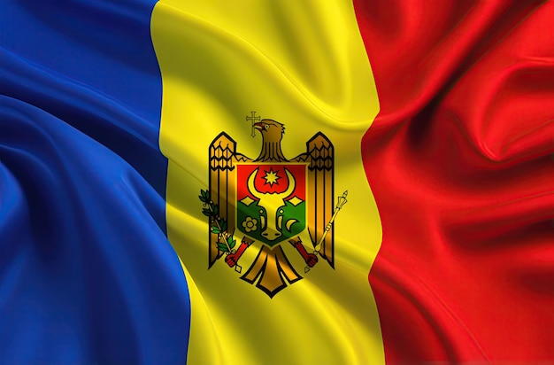 moldovan flag for national Day or Independence Day of moldova