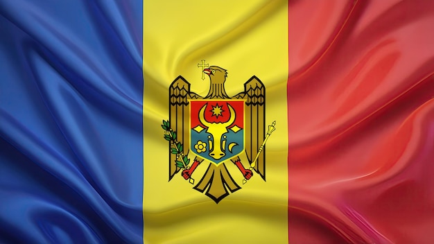 moldovan flag for national Day or Independence Day of moldova