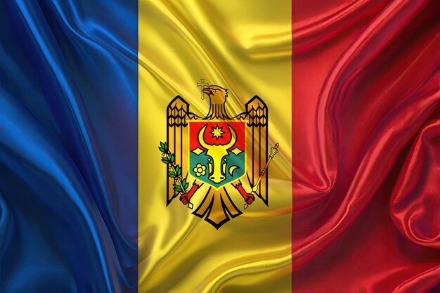 moldovan flag for national Day or Independence Day of moldova