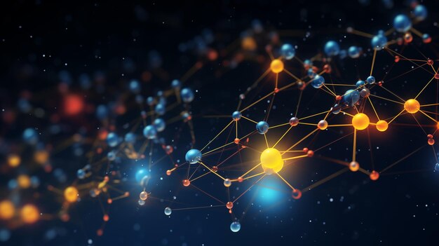 a molecular structure with the name of the network