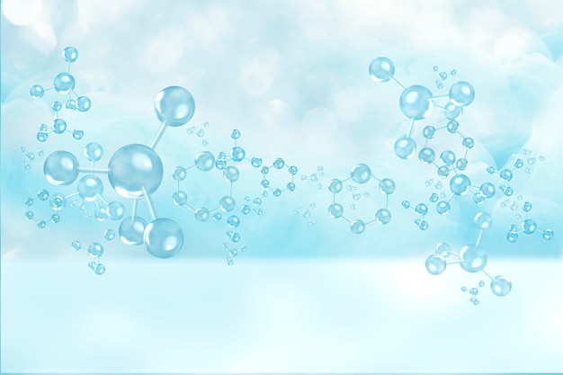 molecule cosmetics background