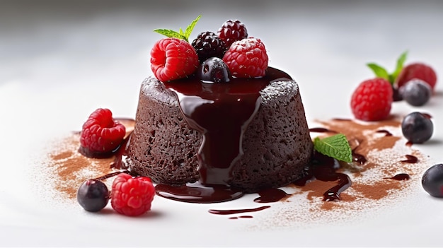 Molten chocolate cake