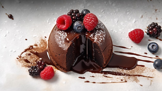 Molten chocolate cake