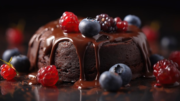 Molten chocolate cake