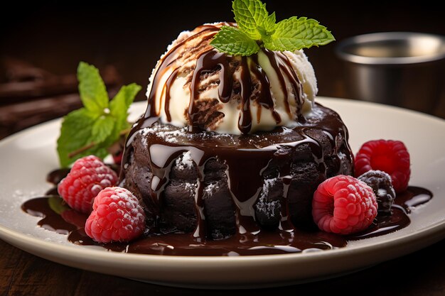 molten chocolate lava cake