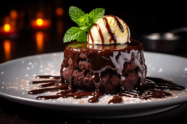 molten chocolate lava cake