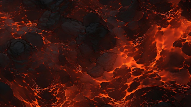 Molten lava texture for the background burning floor