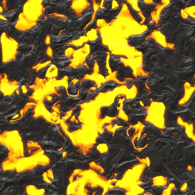 Molten magma texture background. volcano lava eruption. 3D rendering