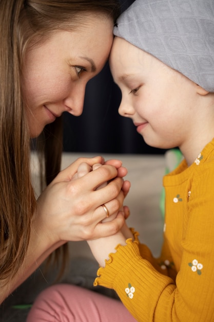 Mom spending time with her child while in therapy