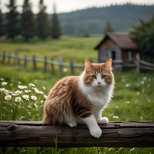 a moment of playful curiosity A curlyhaired cat its bright green eyes sparkling with mischief