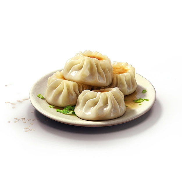 momos isolated in white background