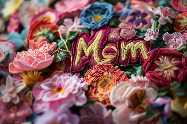 Moms Bouquet of Embroidered Patches