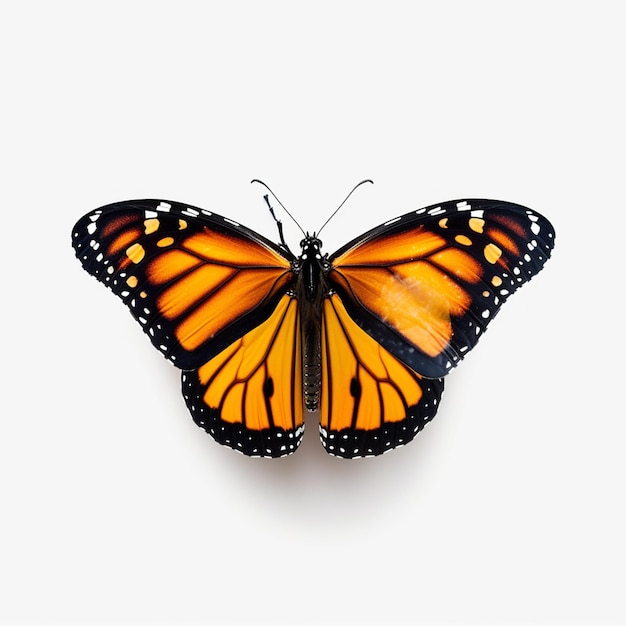 monarch butterfly icon with white background