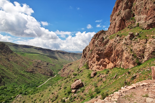 The monastery of Noravank in the mountains of the Caucasus, Armenia