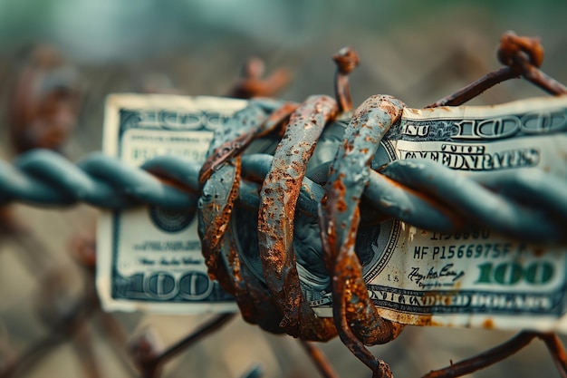 Money On Barbed Wire