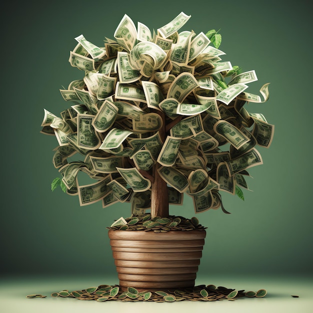 A money tree illustration