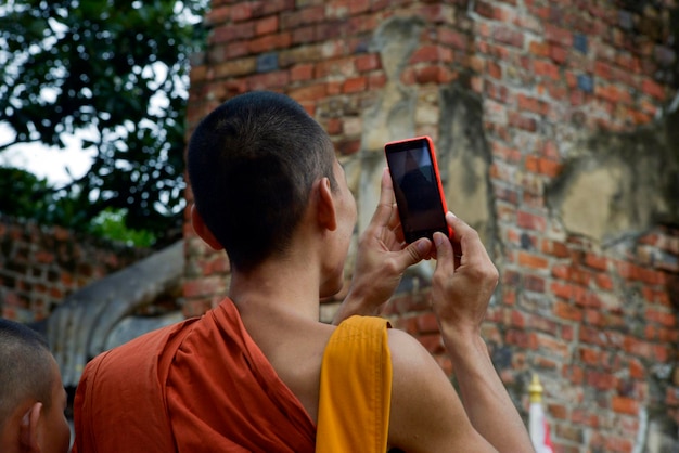 Monk in ayutthaya