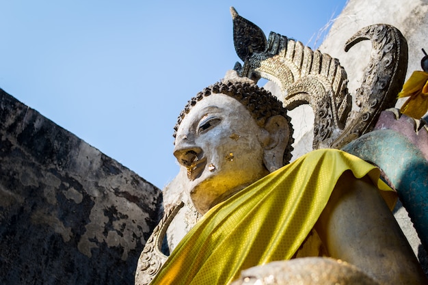 Monk statue in Kanchanaburi,Thailand