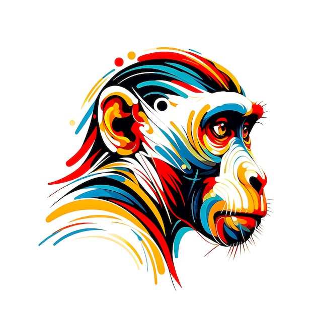 A monkey art illustration