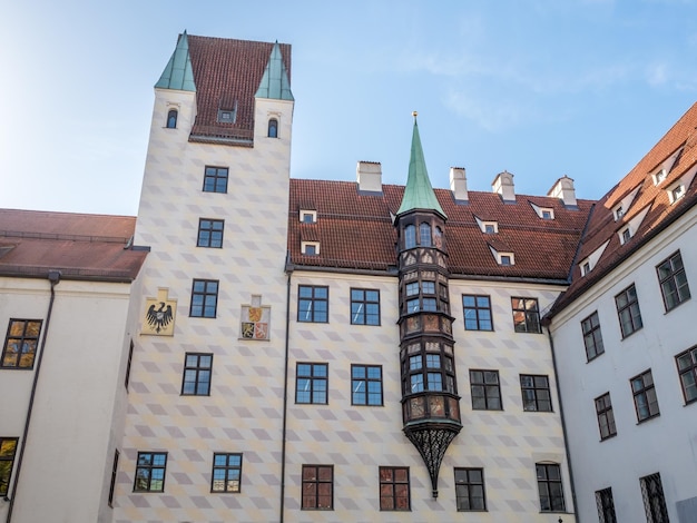 Monkey tower of Old Court in Munich