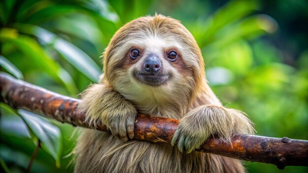 a monkey with a long tail is hanging on a tree branch