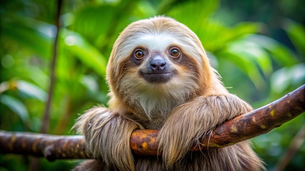 a monkey with a long tail is sitting on a branch