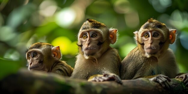 Monkeys demonstrating agility at Manuel Antonio Park in Costa Rica Concept Monkeys Agility Manuel Antonio Park Costa Rica