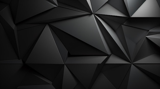 Monochromatic abstract backdrop with geometric shapes angular lines gradient shadow and textured 3D effect for a rough grungy design template