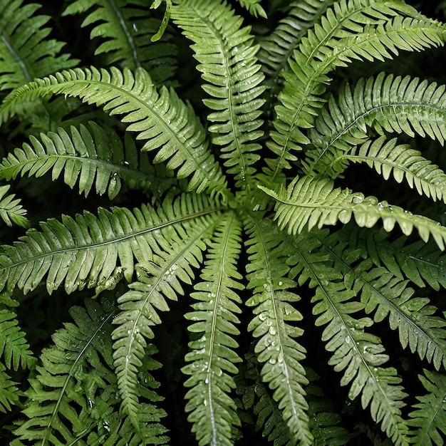 Photo monochrome fern leaf background nature background macro photography