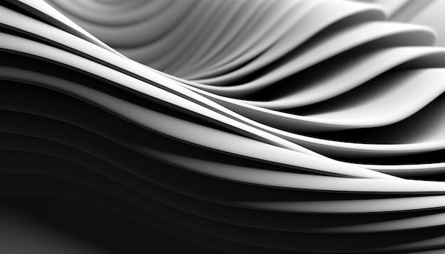 A monochrome wavy background