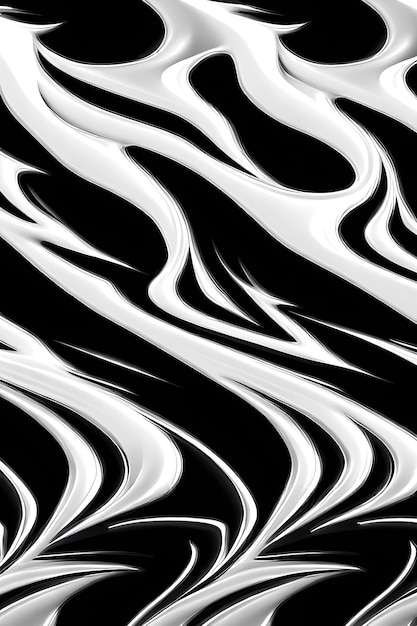 Monochrome Zebra Stripes on Abstract Background