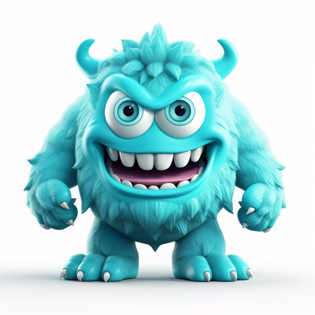 Monster 3d Icon Detailed Clay Cartoon Rendering For Nintendo