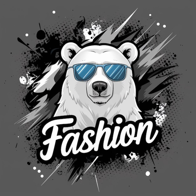 Monster hiphop panda tshirt design artwork