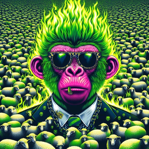 monster ilustration gamer avatar gorilla icon animal humanoid ape illustration monkey art