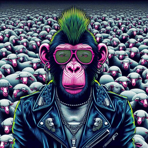 monster ilustration gamer avatar gorilla icon animal humanoid ape illustration monkey art