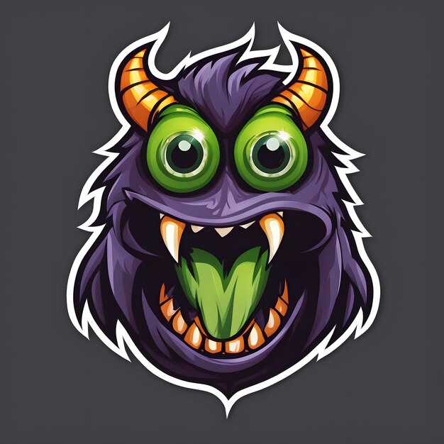 Photo monster mascot logo monster esports logo monster logo design monster gaming logo ai generative