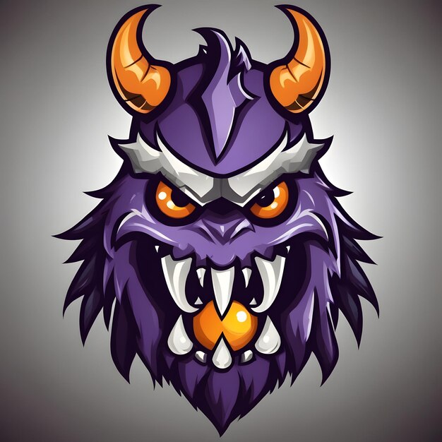 Monster Mascot Logo Monster Esports logo Monster Logo Design Monster Gaming Logo AI Generative