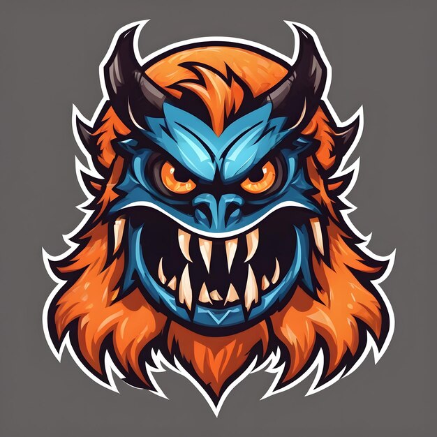 Photo monster mascot logo monster esports logo monster logo design monster gaming logo ai generative