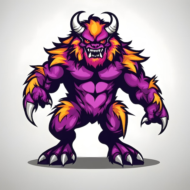 Photo monster mascot logo monster esports logo monster logo design monster gaming logo ai generative