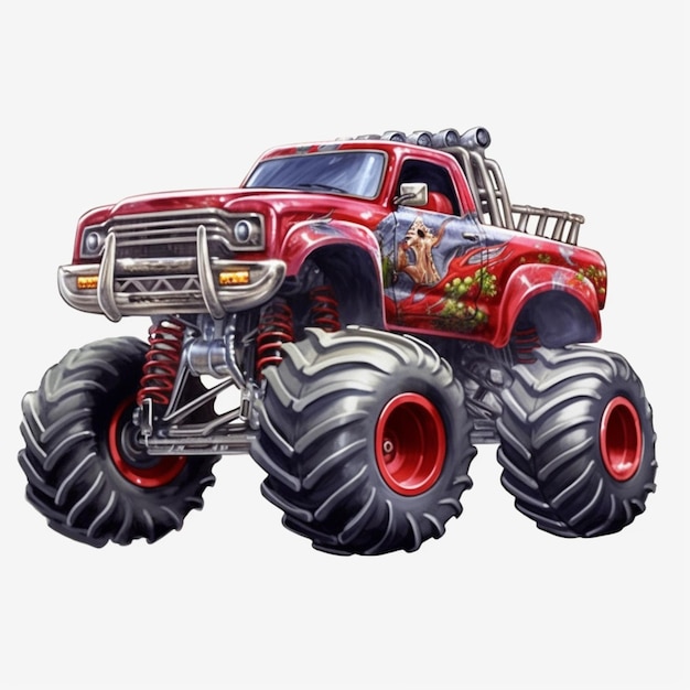 monster truck on a transparent background