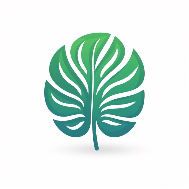 Photo monstera icon plant and nature symbol art logo illustration