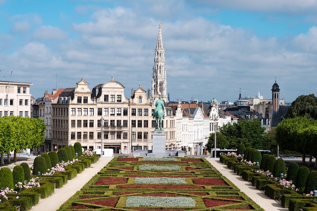 Photo the mont des arts in brussels, belgium