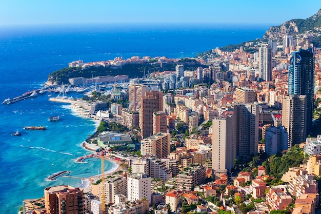 Monte Carlo Monaco aerial view