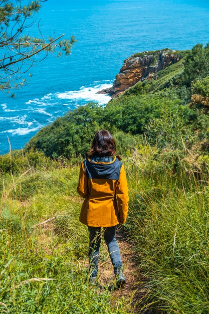 Monte Ulia in the city of San Sebastián, Basque Country. Visit the hidden cove of the city called Illurgita Senadia or Illurgita Senotia. Walking to the cove of Mount Ulia