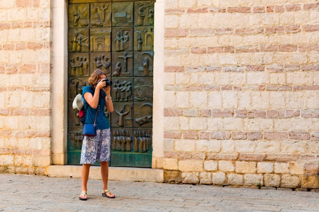 Montenegro Kotor August 10 2017 the photographer works