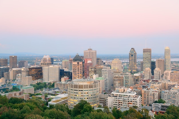 Montreal city skyline