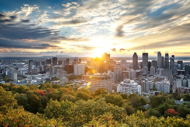 Montreal skyline from Mont Royal