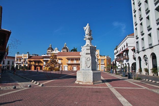 The monument in Cartagena Colombia