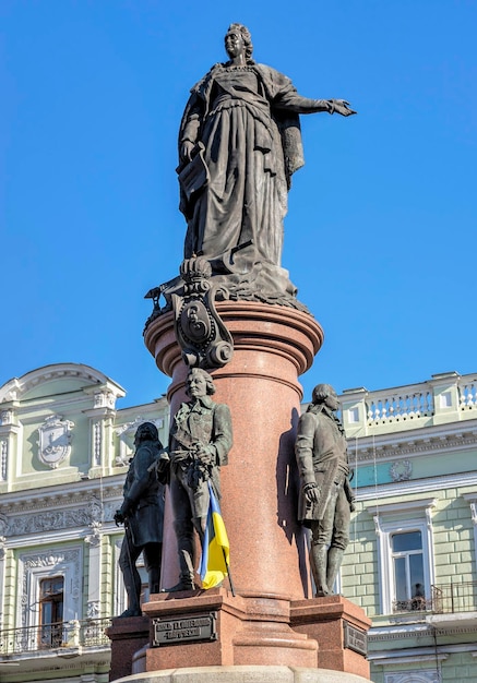 Monument to Catherine the Great in Odessa Ukraine